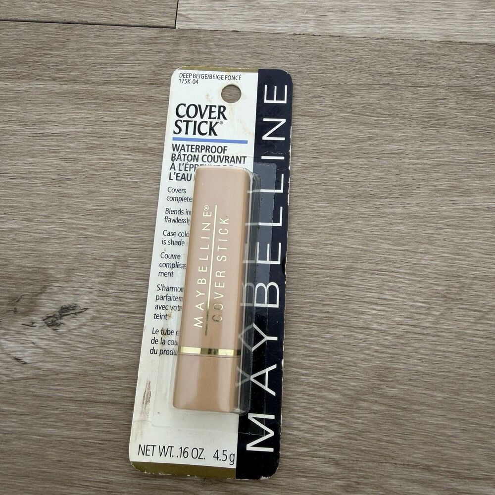 Maybelline Cover Stick Concealer DEEP BEIGE Waterproof 175K-04 VTG Deadstock NOS